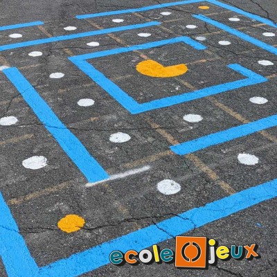Pac Man - peints au sol